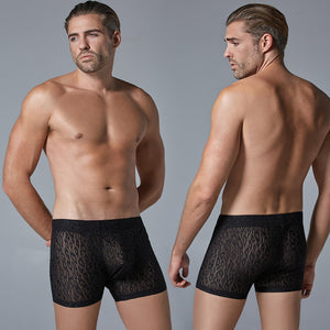 Luca Leopard Boxer-Black S/M-Boxed